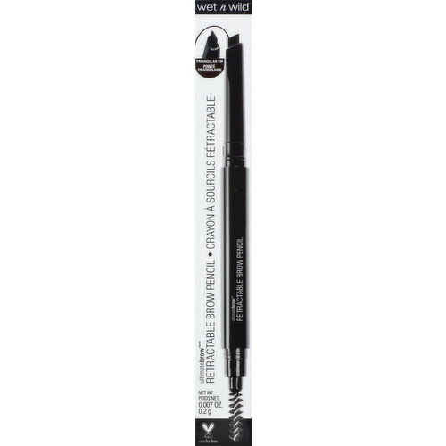 Wet n Wild Brow Pencil, Retractable, Dark Brown 628A