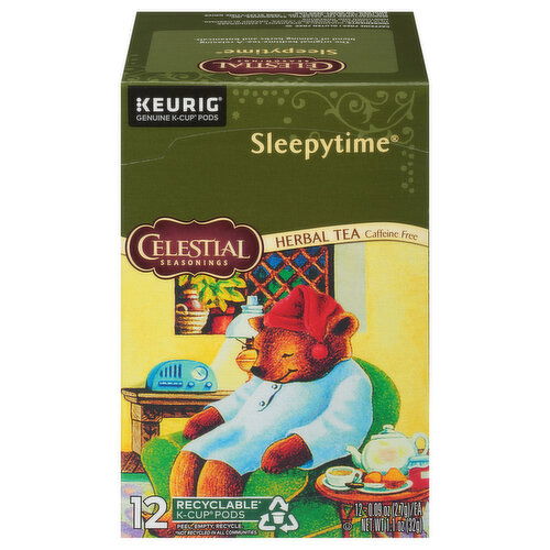 Celestial Seasonings Herbal Tea, Caffeine Free, K-Cup Pods