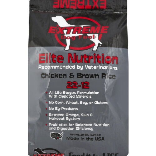 Extreme Dog Fuel Dog Food, Chicken & Brown Rice, 22-12