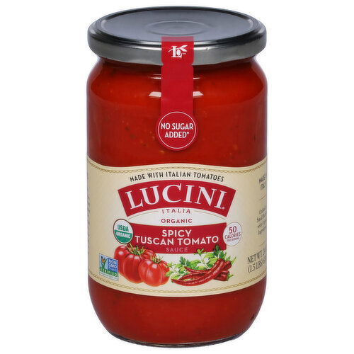 Lucini Italia Sauce, Organic, Spicy Tuscan Tomato