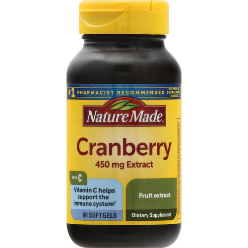 Nature Made Cranberry, 450 mg, Softgels