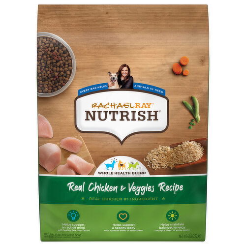 Rachael Ray Nutrish Dog Food, Real Chicken & Veggies Recipe