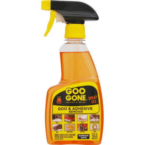 Goo Gone Goo & Adhesive Remover, Citrus Power, Spray Gel