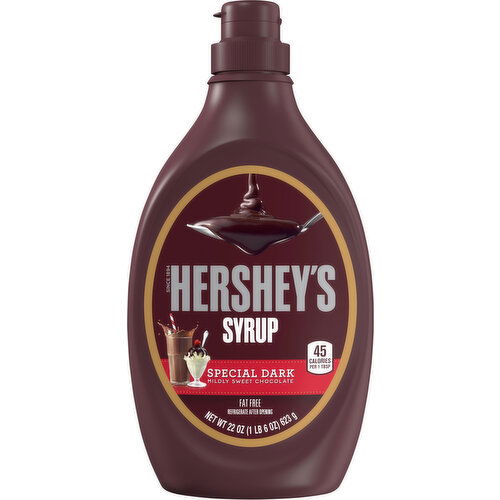 Hershey's Syrup, Fat Free, Special Dark