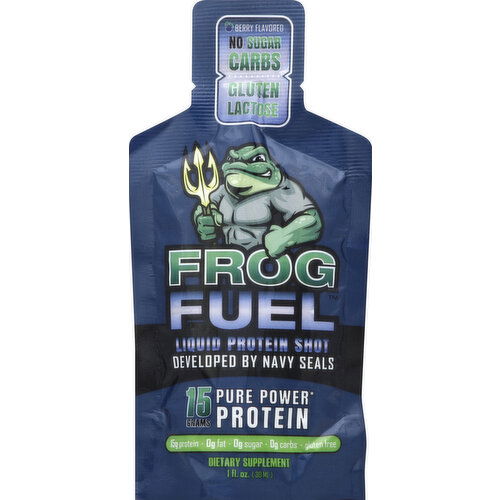 FrogFuel Protein Shot, Liquid, Berry Flavored