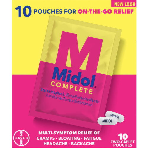 Midol Multi-Symptom Relief, Complete, 10 Pack