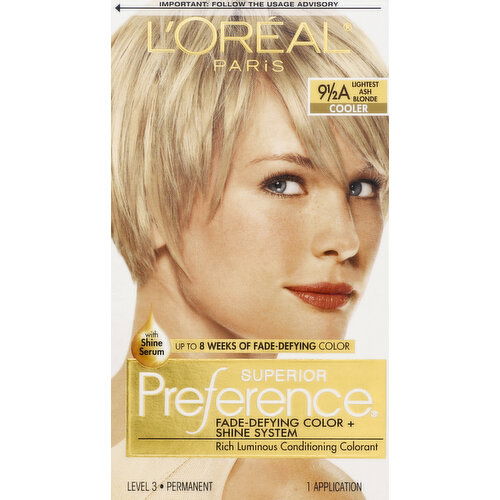 Superior Preference Permanent Haircolor, Cooler, Lightest Ash Blonde 9-1/2A