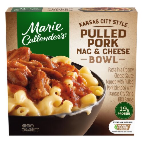 Marie Callender's Kansas City Style Pulled Pork Mac & Cheese Bowl Frozen Meal