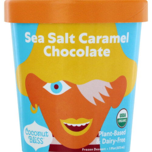 Coconut Bliss Frozen Dessert, Sea Salt Caramel Chocolate