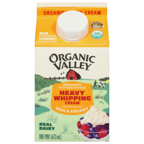 Organic Valley Whipping Cream, Heavy, Organic