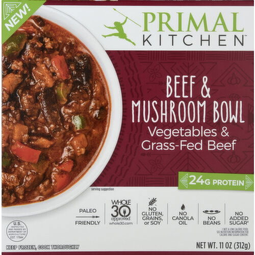 Primal Kitchen Beef & Mushroom Bowl
