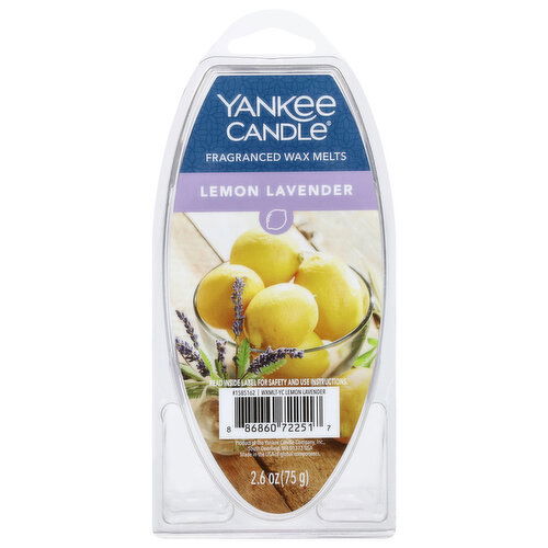 Yankee Candle Wax Melts, Lemon Lavender, Fragranced - 2.6 Each