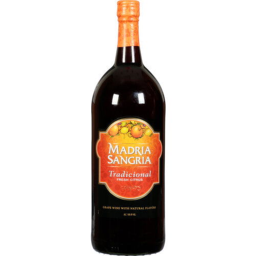 Madria Sangria Grape Wine, Fresh Citrus, Tradicional