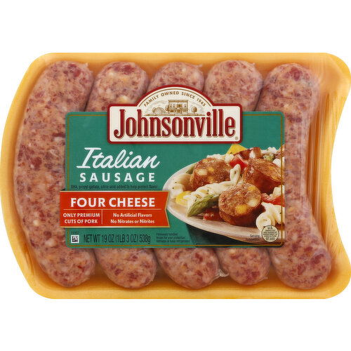 Johnsonville Italian Sausage, Four Cheese