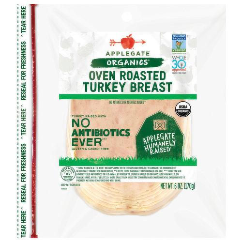 Applegate Turkey Breast, Oven Roasted