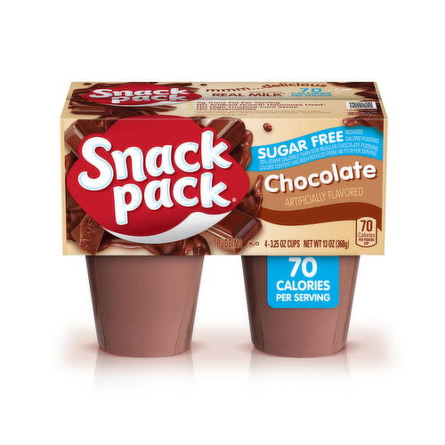 Snack Pack Sugar Free Chocolate Flavored Pudding - 13 Ounce