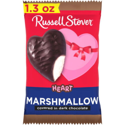 Russell Stover Dark Chocolate Marshmallow Heart