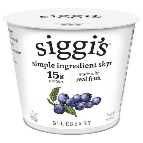 Siggi's Yogurt, Lowfat, Blueberry