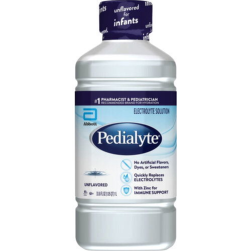 Pedialyte Electrolyte Solution, Unflavored