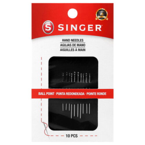 Singer Hand Needles, Ball Point - 10 Each