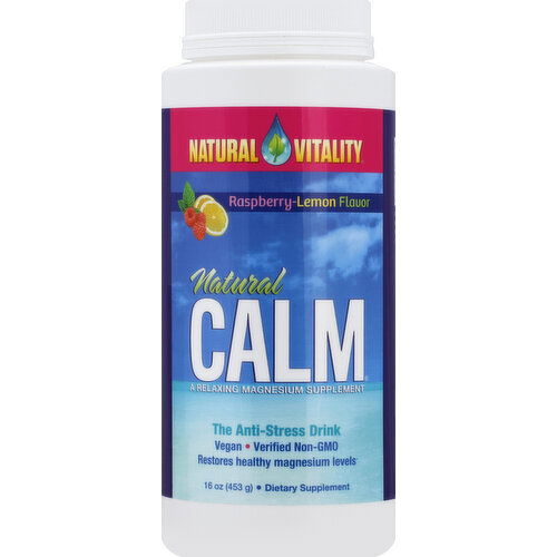 Natural Vitality Anti-Stress Drink, Raspberry-Lemon Flavor