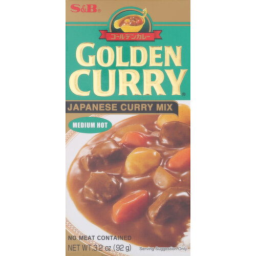 S&B Curry Mix, Japanese, Medium Hot