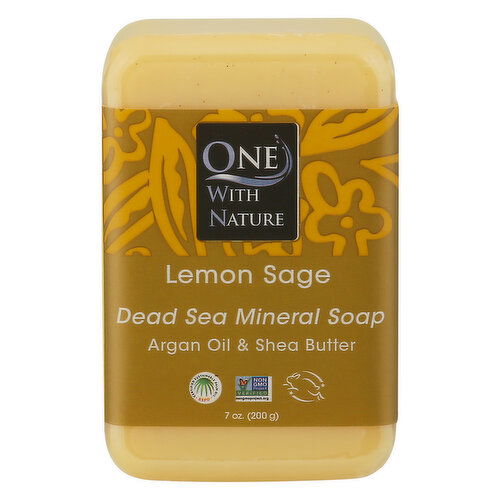 One with Nature Soap, Dead Sea Mineral, Lemon Sage