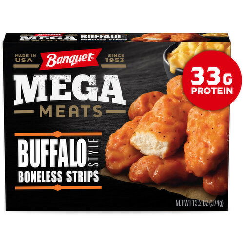 Banquet Mega Meats Frozen Buffalo Style Boneless Strips