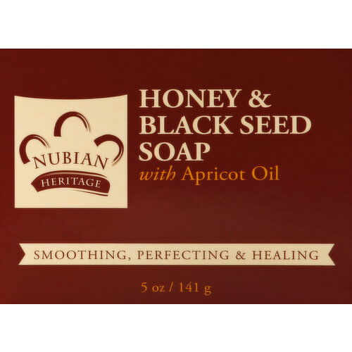 Nubian Heritage Soap, Honey & Black Seed - 5 Ounce