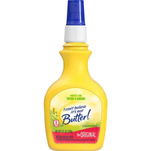 I Can't Believe It's Not Butter! Vegetable Oil Spray, 40%, The Original