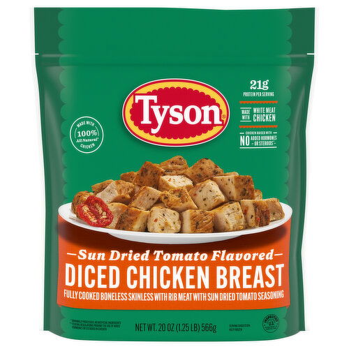 Tyson Diced Chicken Breast, Sun Dried Tomato Flavored