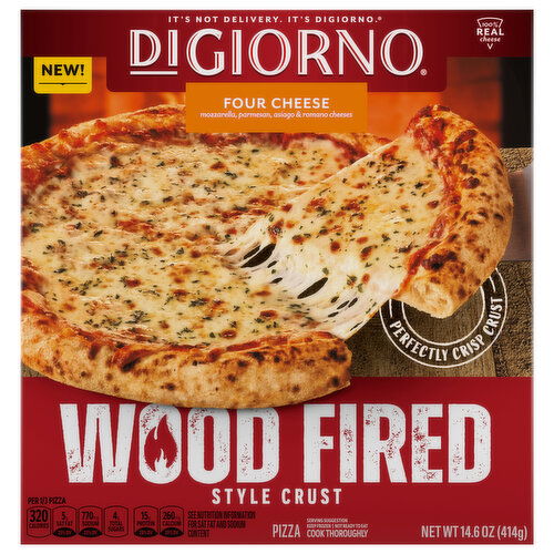 DiGiorno Wood Fired Style Crust Four Cheese Pizza - 14.6 Ounce