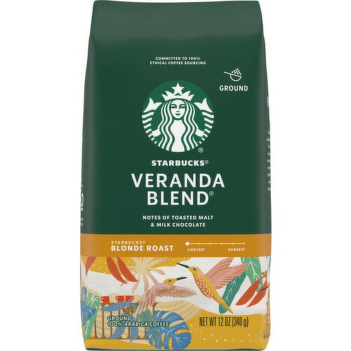 Starbucks Ground Coffee, Veranda Blend Blonde Roast