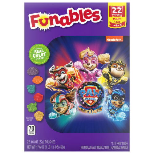 Funables Fruit Snacks, Paw Patrol