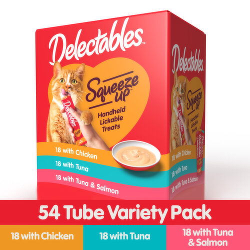 Delectables Squeeze Up Variety Pack Lickable Cat Treat