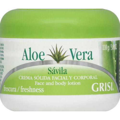 Grisi Face and Body Lotion, Aloe Vera