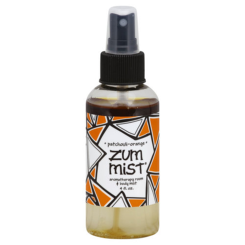 Zum Mist Aromatherapy Room & Body Mist, Patchouli-Orange