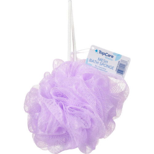 TopCare Mesh Bath Sponge, Assorted Colors - 1 Each