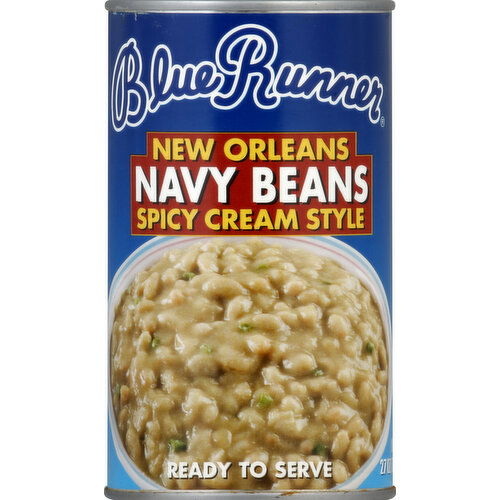 Blue Runner Navy Beans, New Orleans Spicy Cream Style