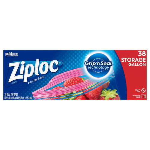 Ziploc Seal Top Bags, Storage, Gallon