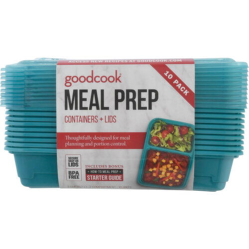 Goodcook Containers + Lids, 10 Pack