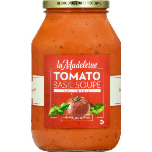 La Madeleine Tomato Basil Soupe, Gluten Free