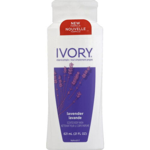 Ivory Body Wash, Scented, Lavender