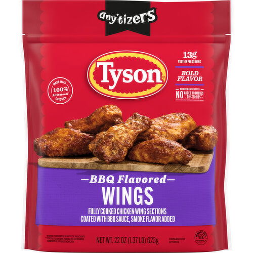 Tyson Any'tizers Frozen BBQ Flavored Chicken Wings