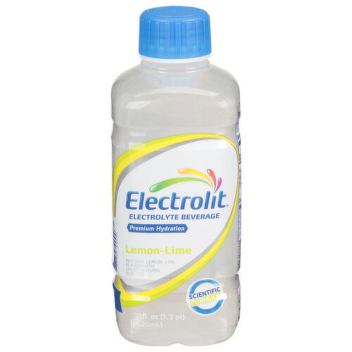 Electrolit Electrolyte Beverage, Lemon-Lime, Premium Hydration