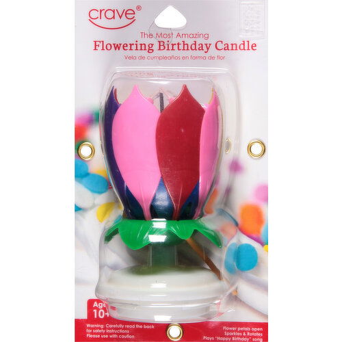 Crave Birthday Candle, Flowering