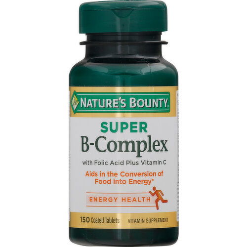 Nature's Bounty Vitamin B-Complex, Super, Coated Tablets