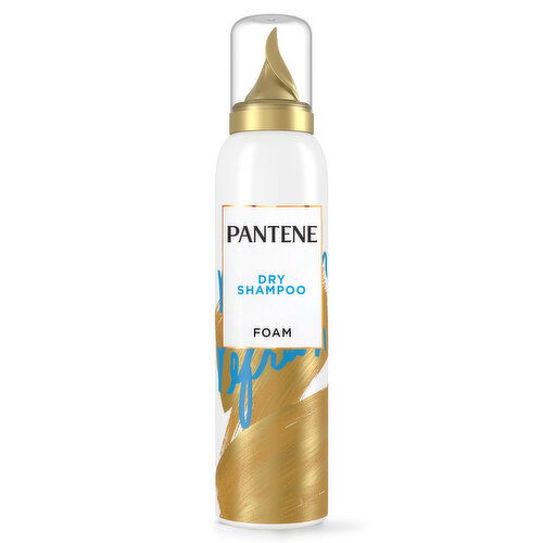 Pantene Dry Shampoo Foam, Gently Cleanses Hair, for Thick Hair