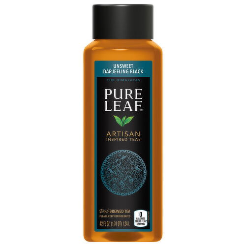 Pure Leaf Brewed Tea, Real, Unsweet Darjeeling Black