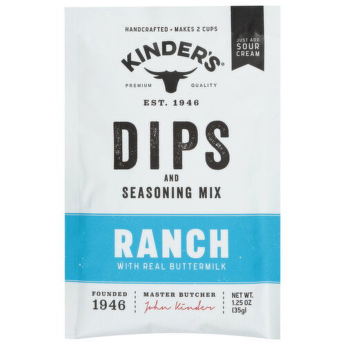 Kinder's Dips & Seasoning Mix, Ranch